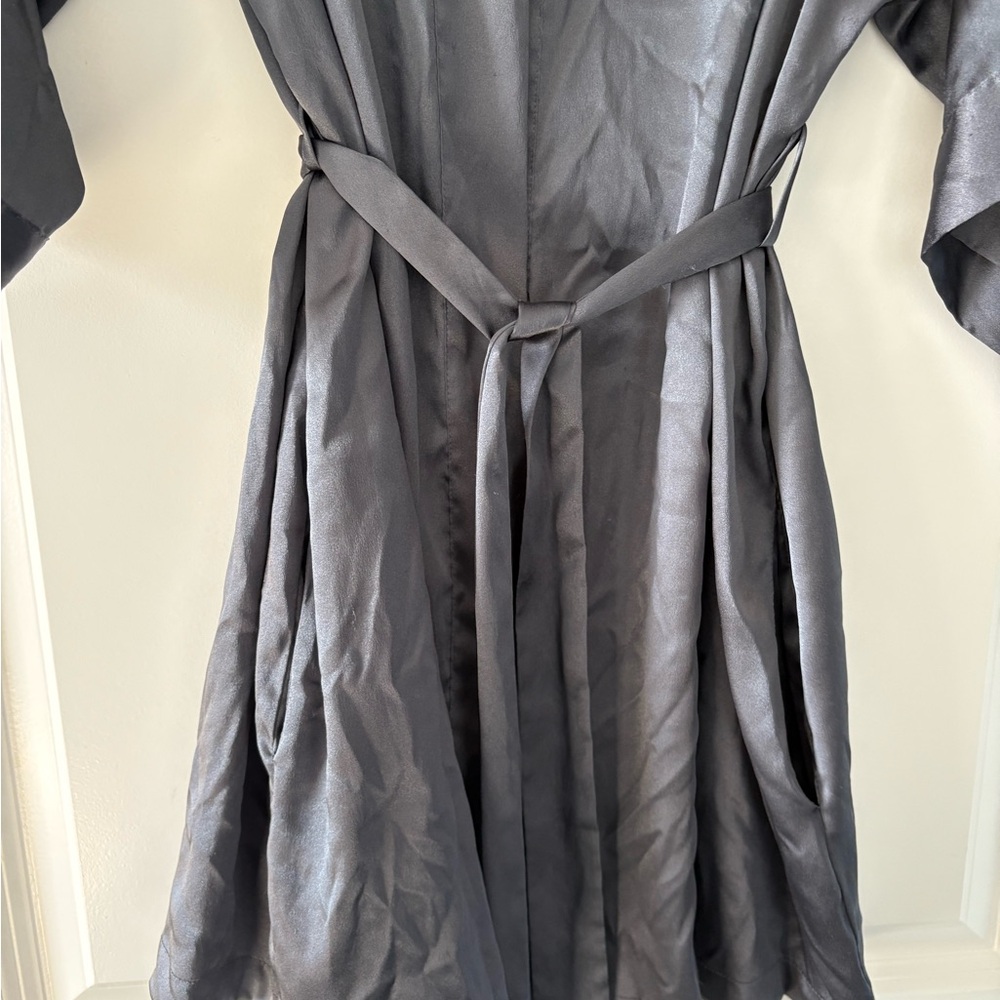 Victoria's Secret Gray Satin Robe - Picture 4 of 7